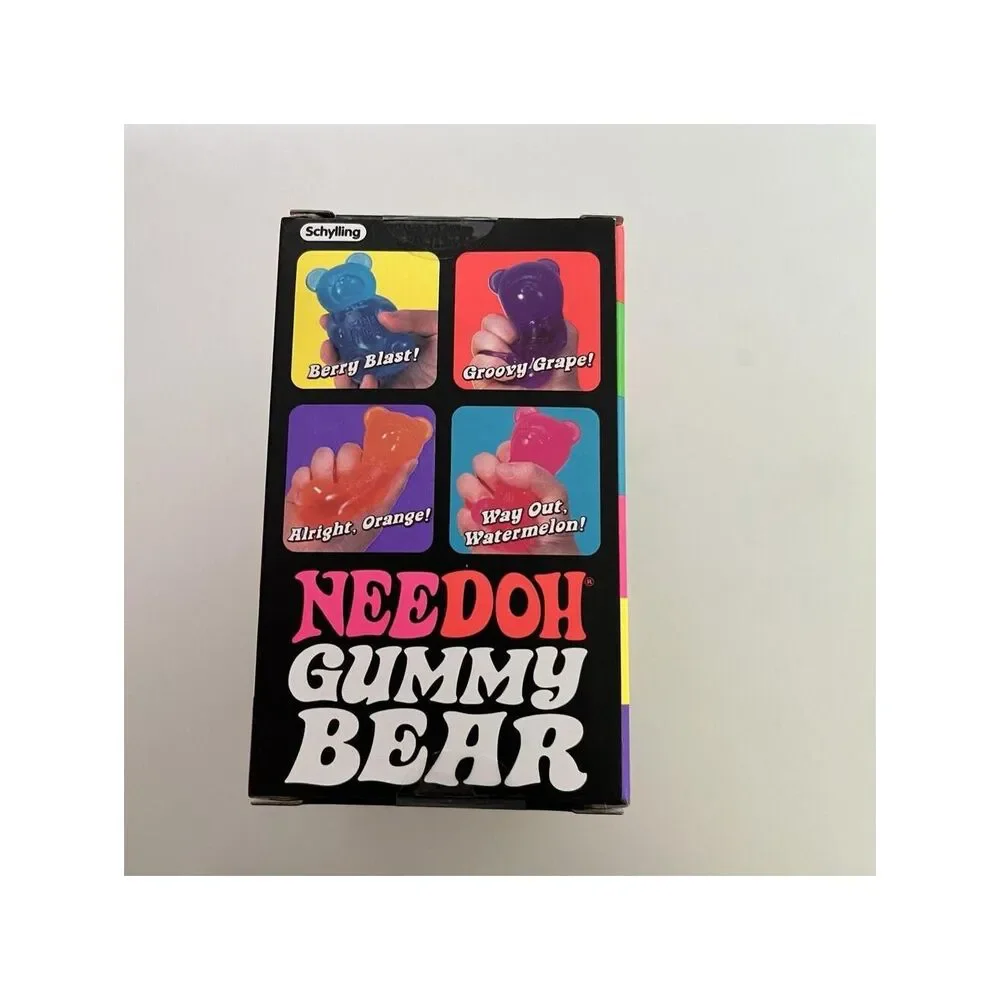 NeeDoh Gummy Bear Purple Fidget Stress Toy Squishy Nee Doh New In Box